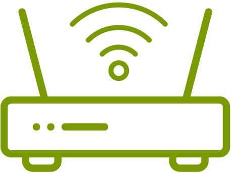 Croft enterprise business broadband green icon.