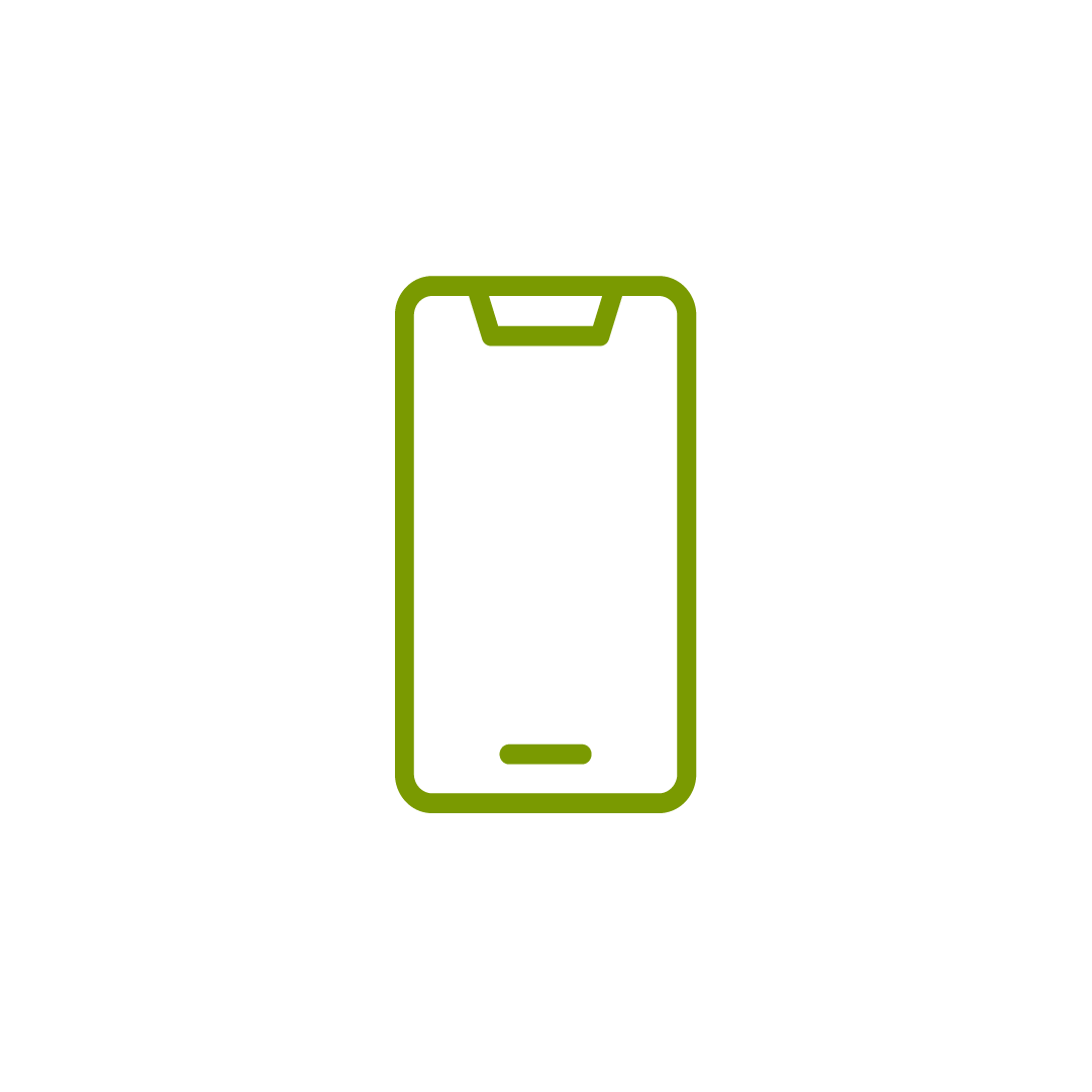 Croft small business mobile services green icon.