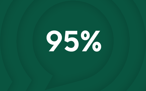 Security Awareness Training Stats Icon 95%