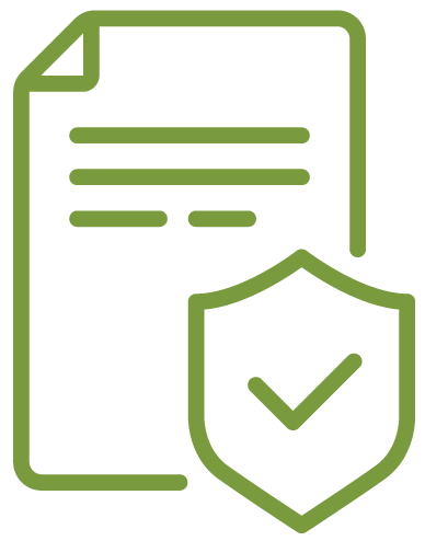 Education data security green icon